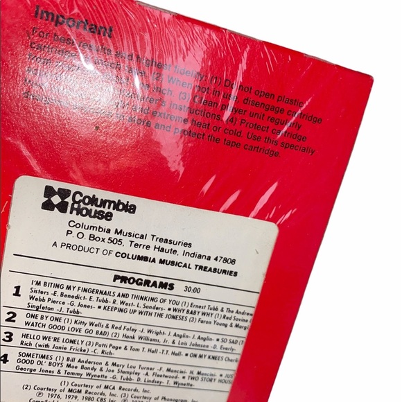 Columbia House Partners 8 track tape cartridge sealed - Picture 2 of 3